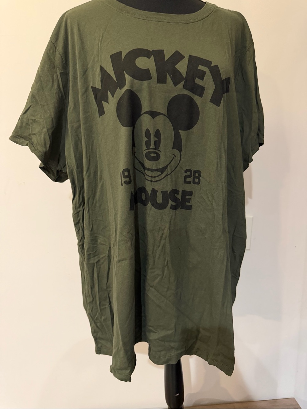 Torrid: Disney Mickey Mouse 1928 Olive Green Graphic T-Shirt  size 3